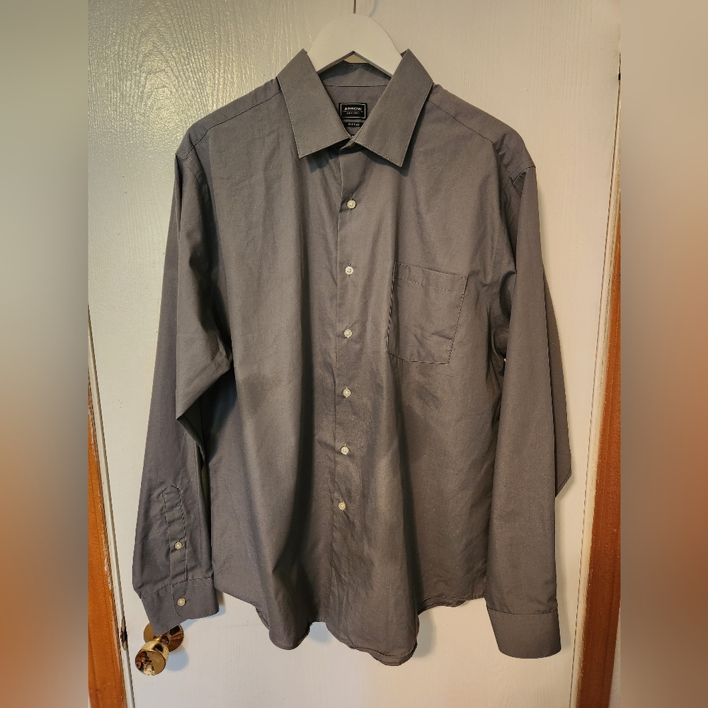Grey Arrow Dress Shirt
